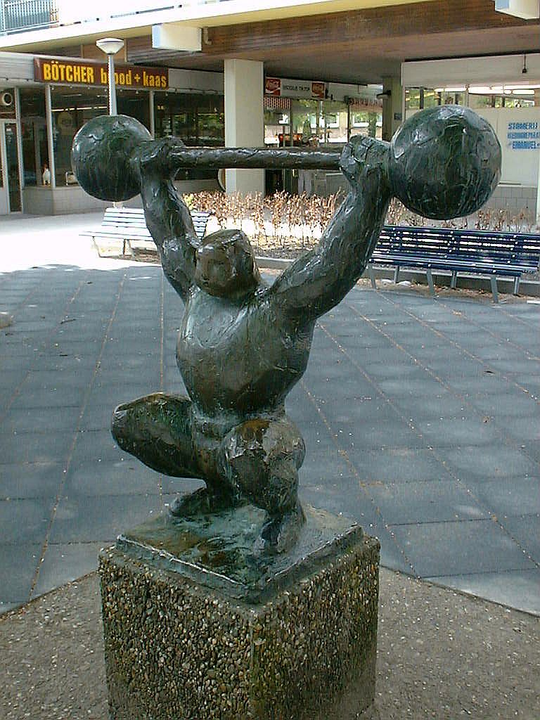 Gewichtheffer van Pieter de Monchy - Amsterdam
