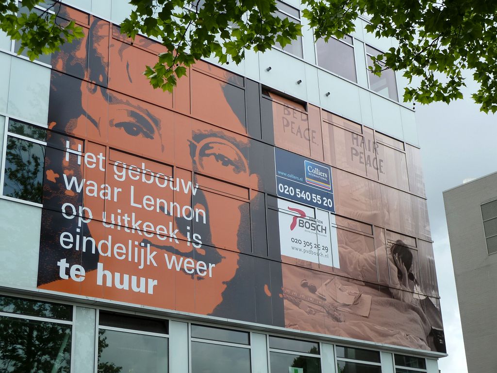Het gebouw waar Lennon op uitkeek - Amsterdam
