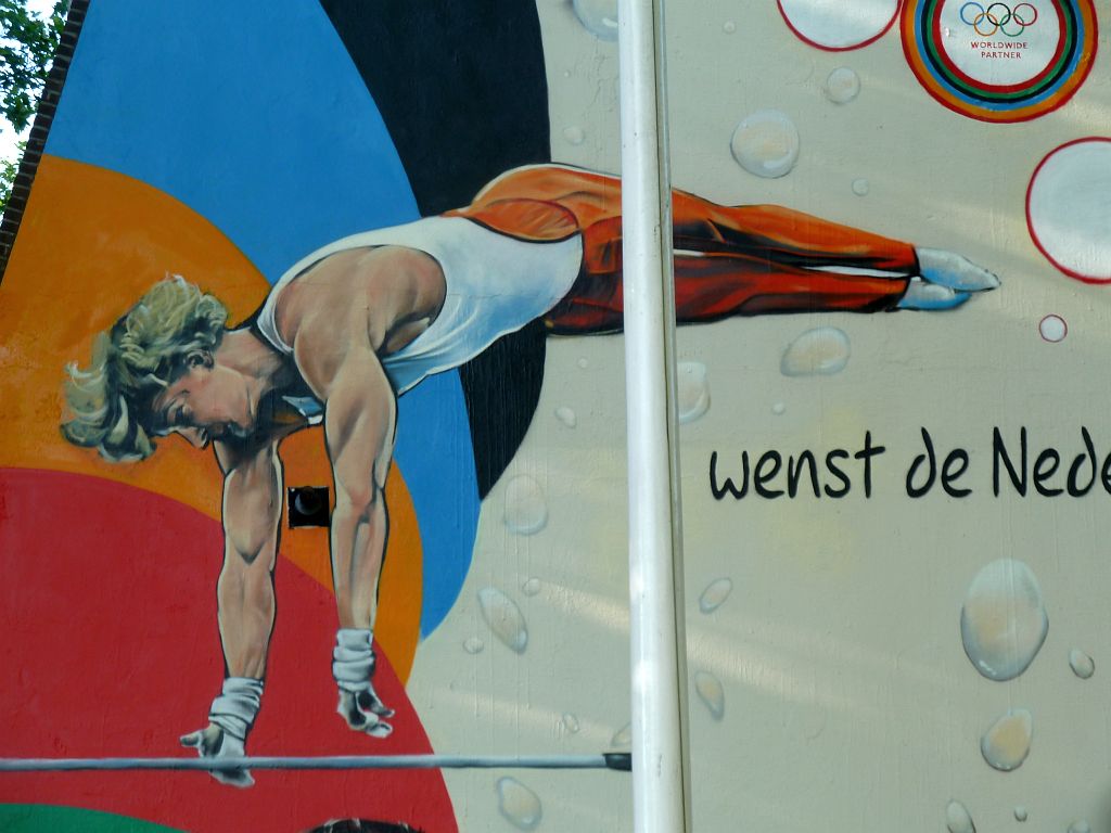 Bosbaanweg - Graffiti Olympische Spelen Londen - Epke Zonderland - Amsterdam